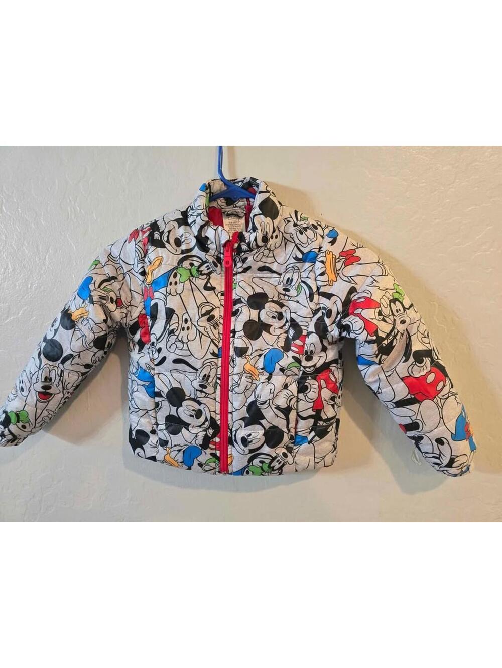 Disney Mickey Mouse And Friends Puffy Jacket Youth Size 4